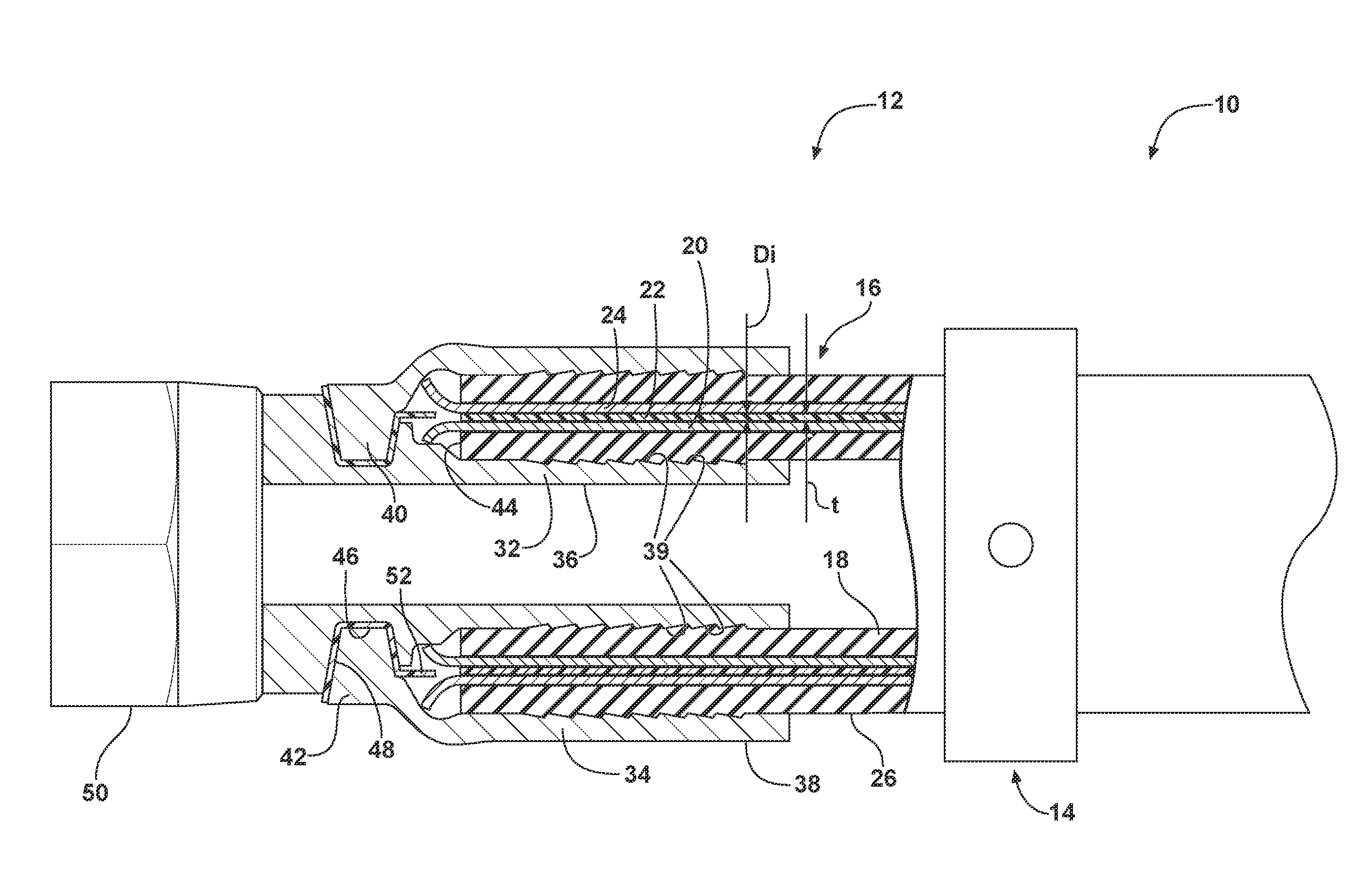 Degradation detection system for a hose assembly