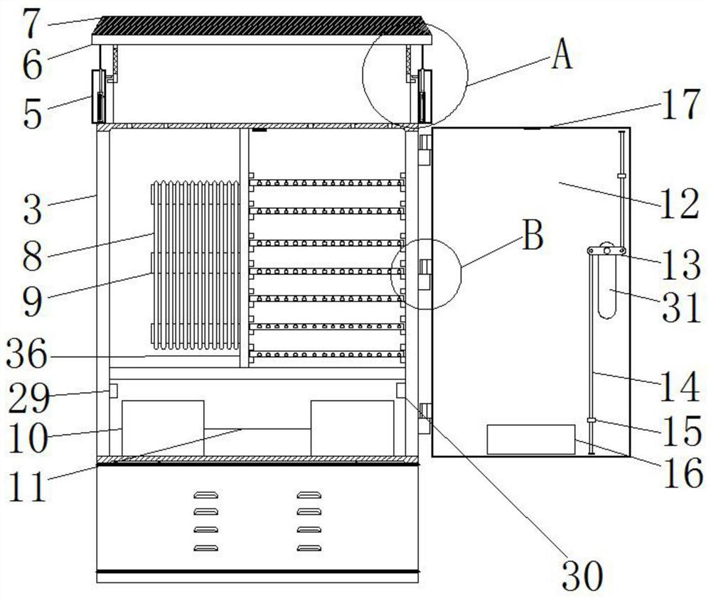 Intelligent optical cable cross-connecting box