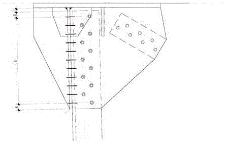 Power transmission line angle-steel tower single and double angle-steel transition joint design method