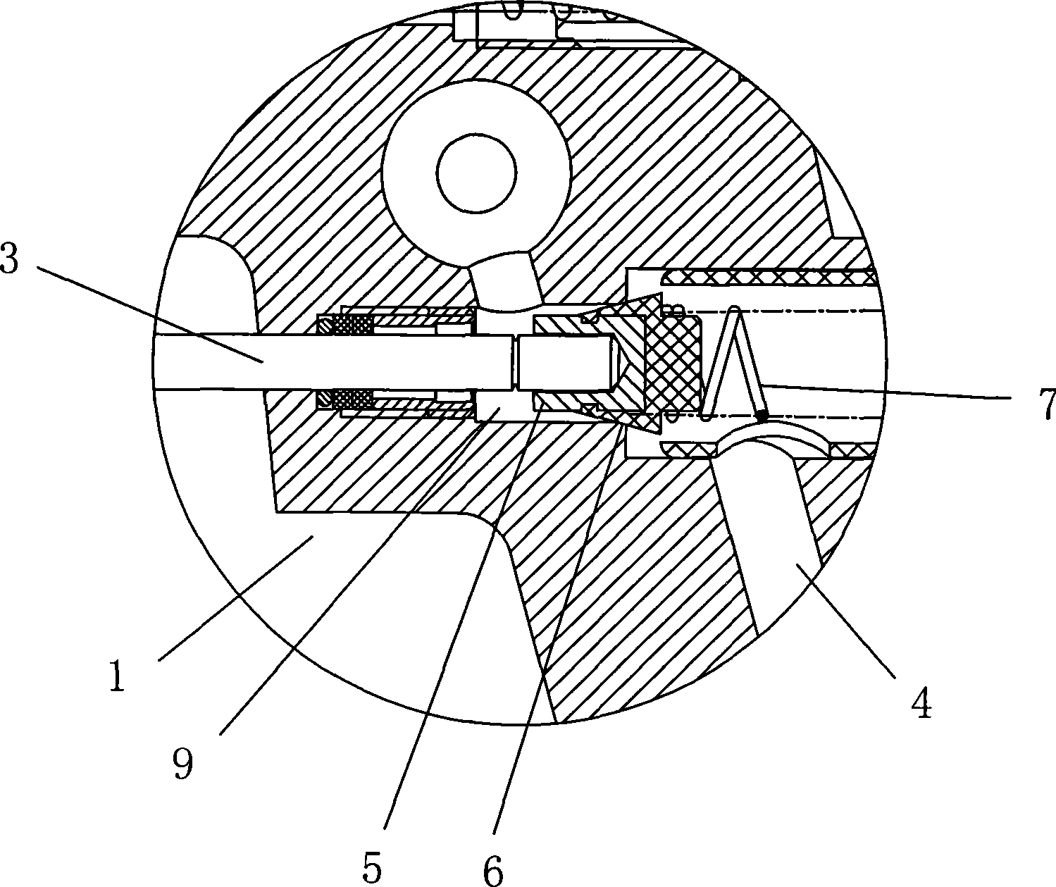 Air-intake control device of paint spray gun