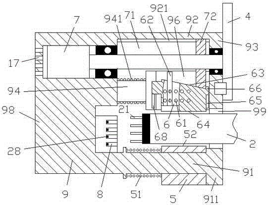 Power supply equipment with radiating holes and contactor sensor for flexible circuit