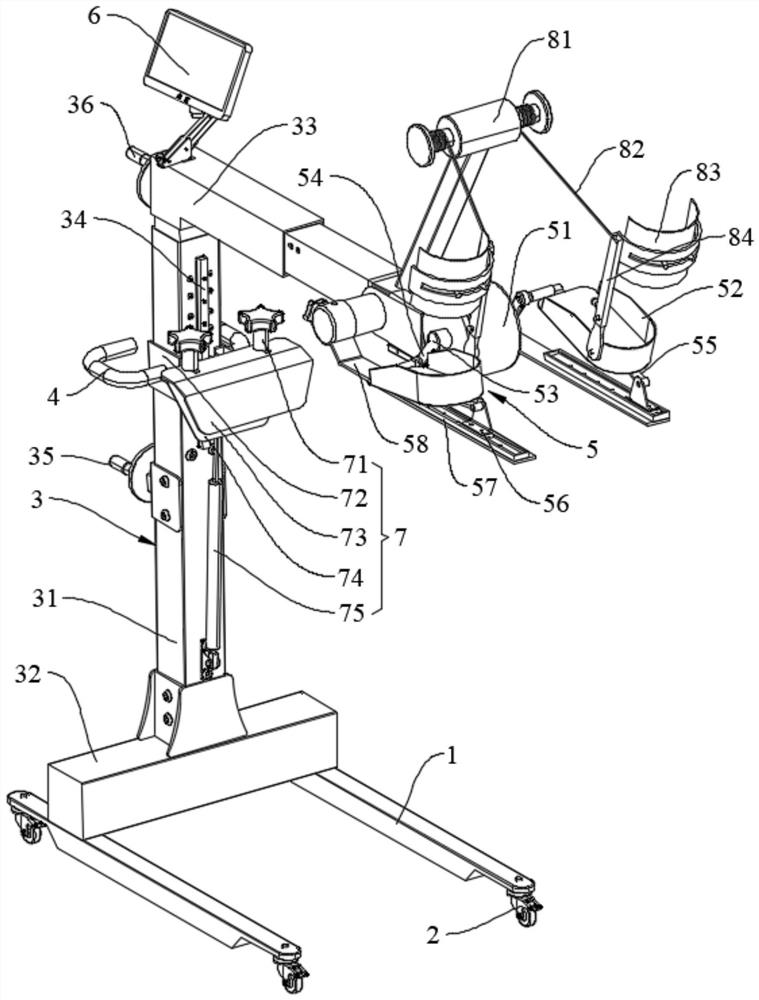 Crank sliding block type rehabilitation training device