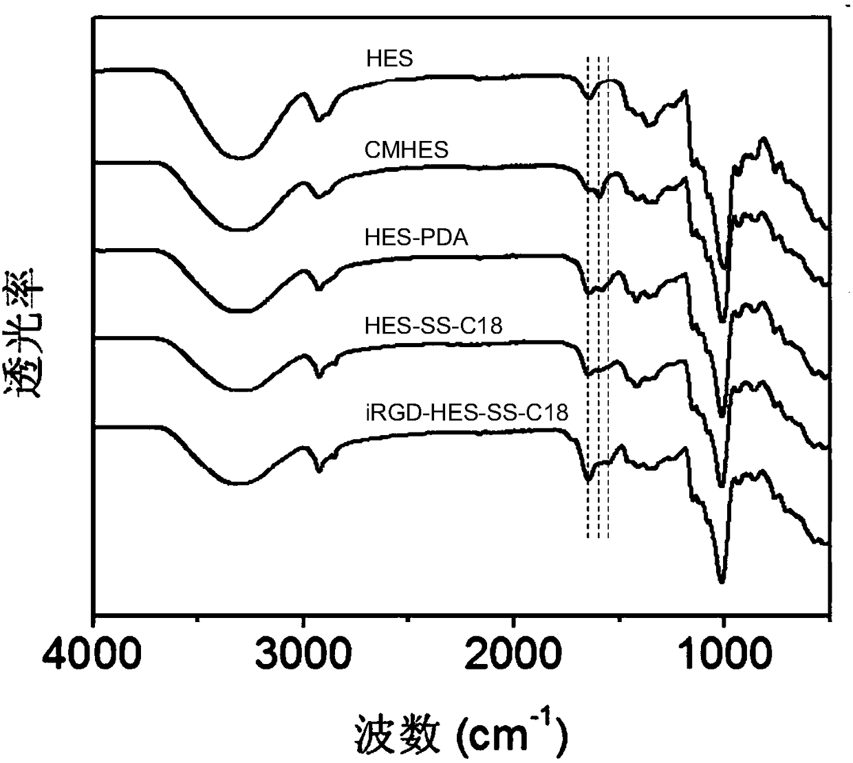 Hydroxyalkyl starch conjugate, and preparation method and application thereof