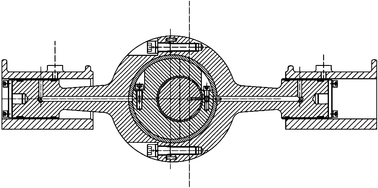 Contraposition linear reciprocating pump driving mechanism