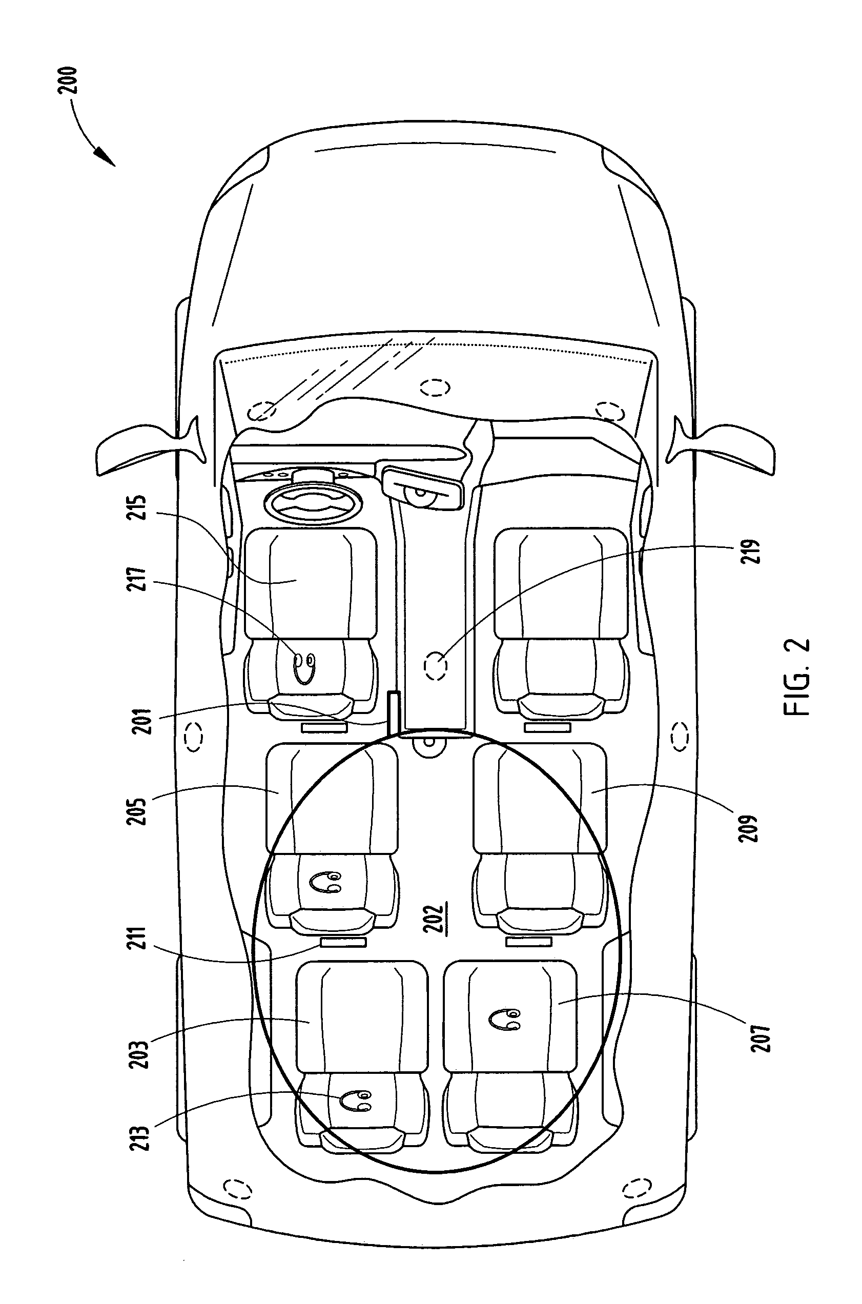 Location based audio reception zone system for use with vehicular entertainment systems