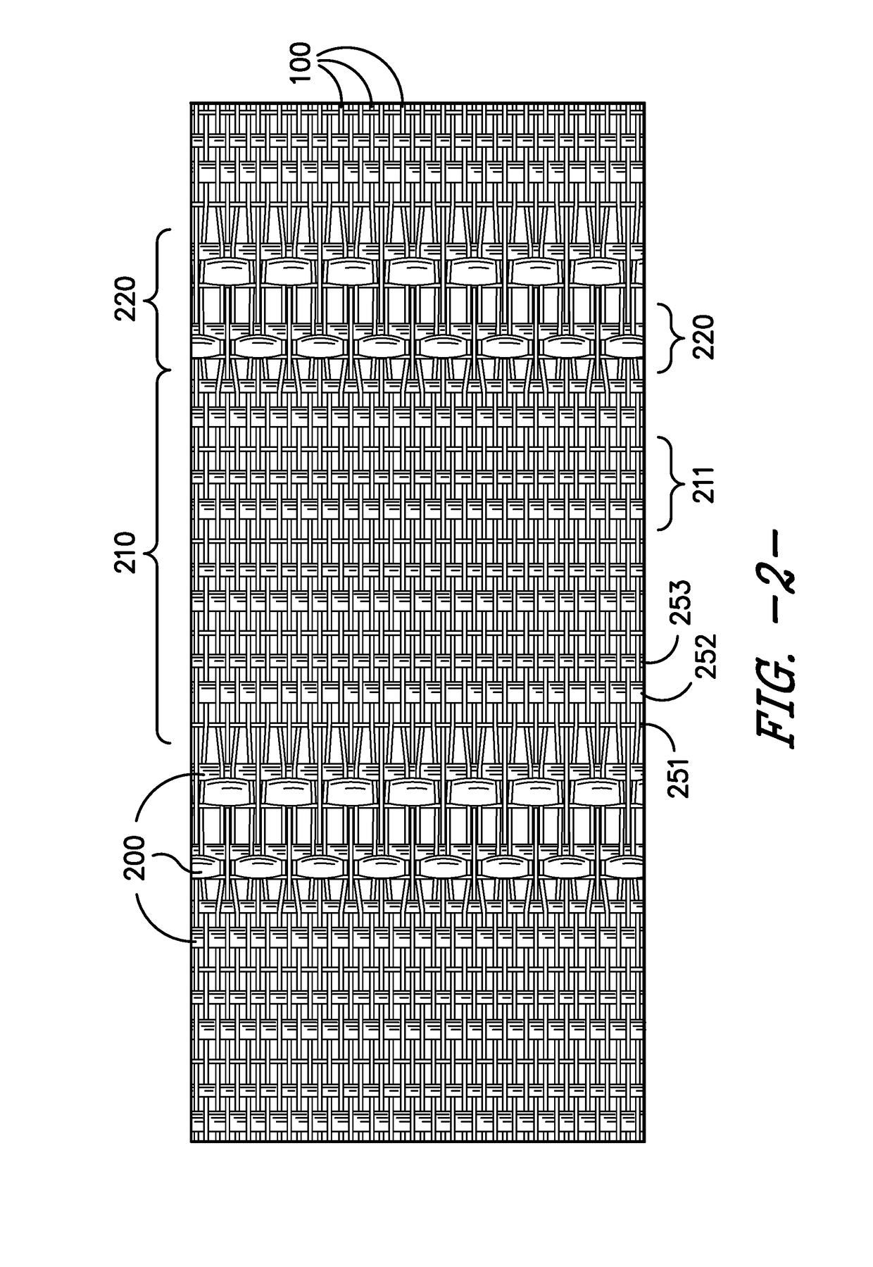 Partial float weave fabric