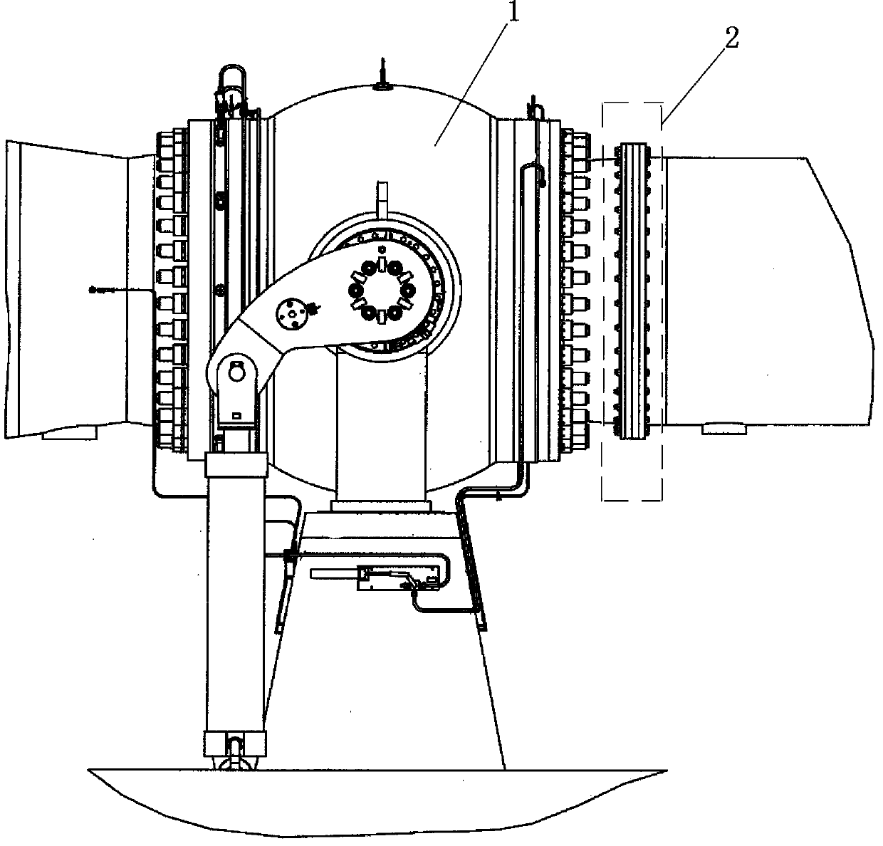 Leakage control device for ball valve telescopic joint of pump storage group