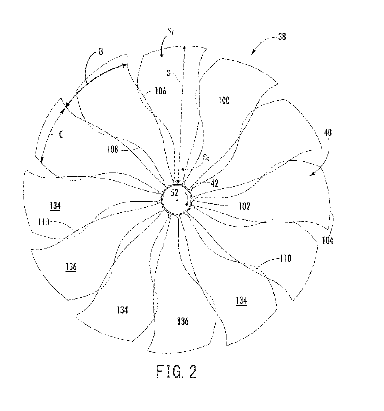 Pitch range for a variable pitch fan