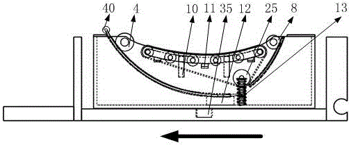 Vehicle stopping mechanism adapting to vehicle running direction