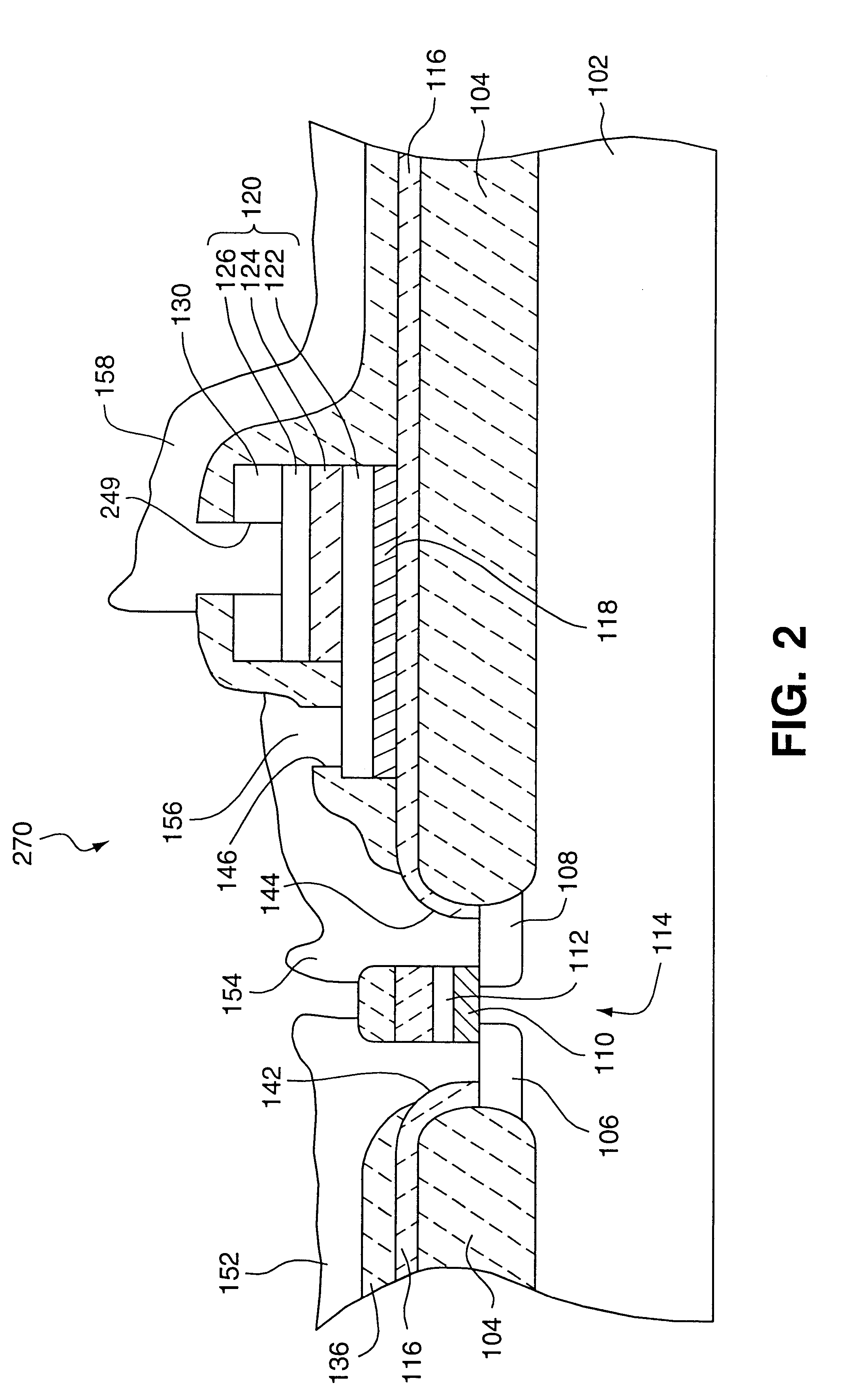 Ferroelectric integrated circuit having hydrogen barrier layer