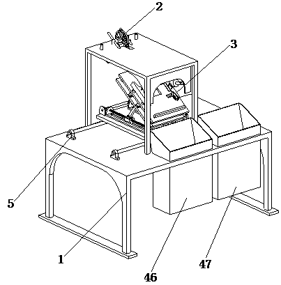 Dismantling device for electronic components of waste electronic circuit board