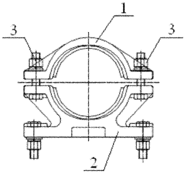 Large-section cable clamp