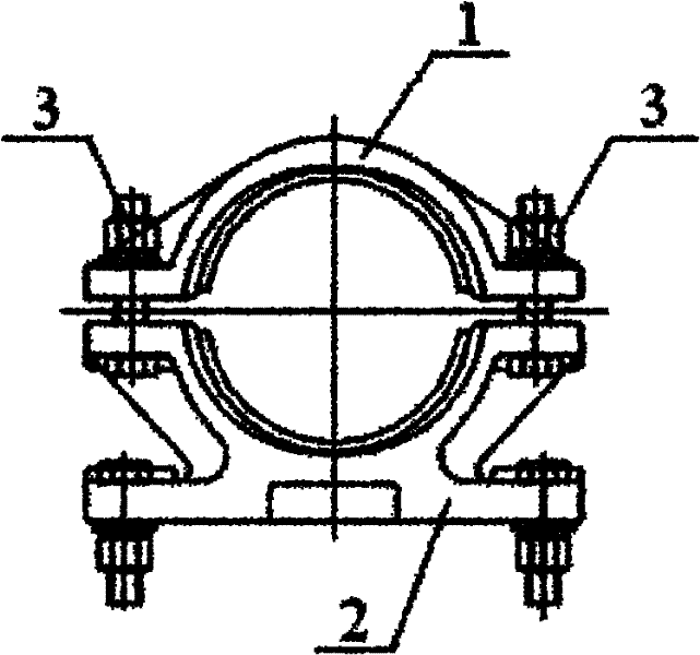 Large-section cable clamp