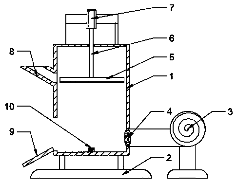 Packaging film material processing device