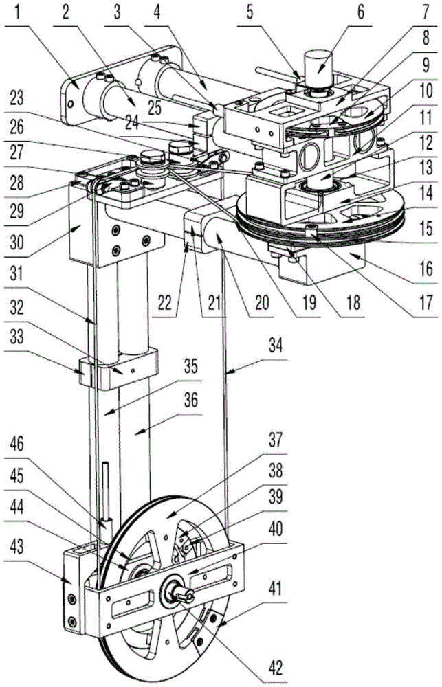 Upper limb rehabilitation training device based on grouping coupling drive