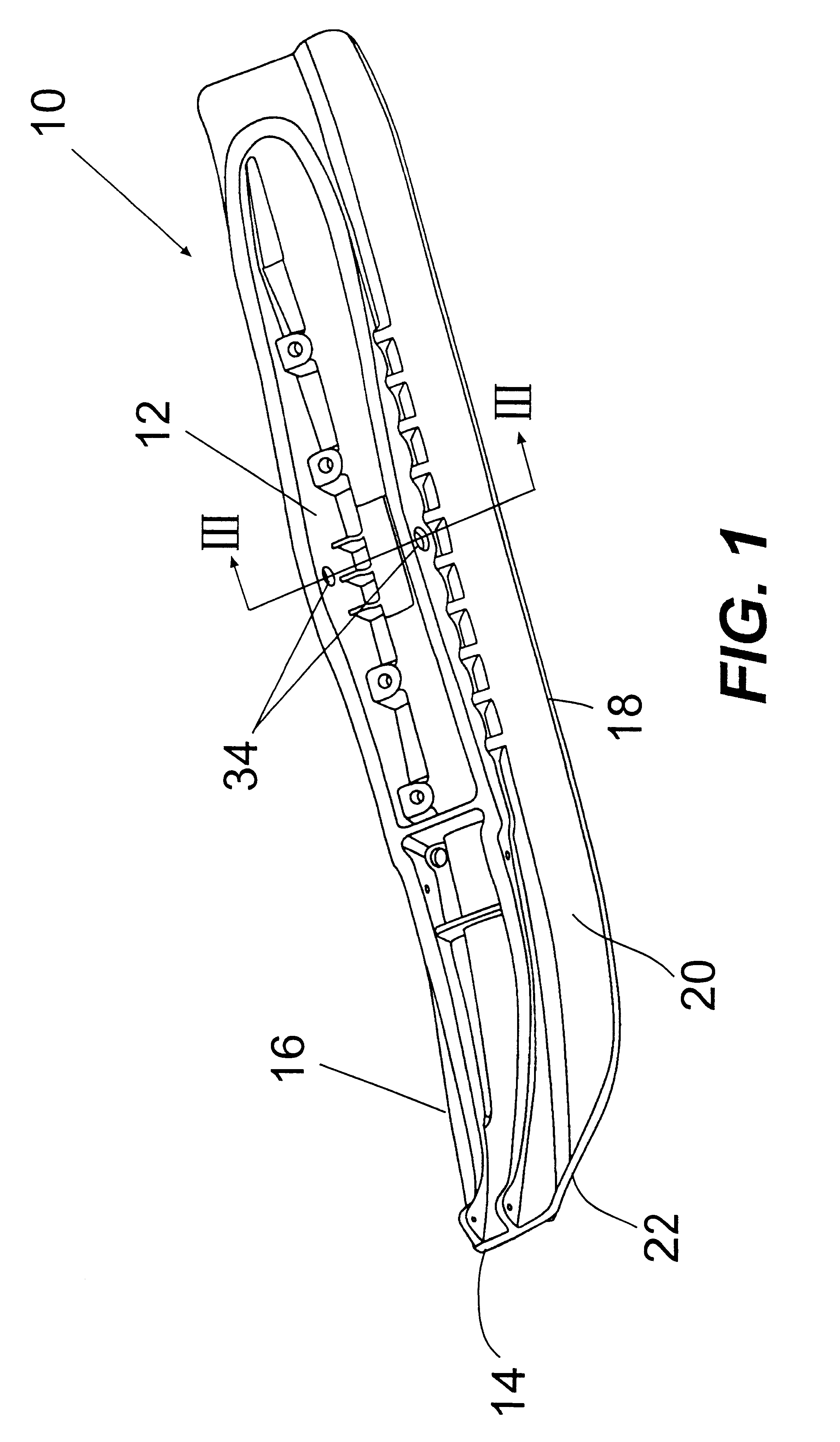 Snowmobile ski with offset runner and keel