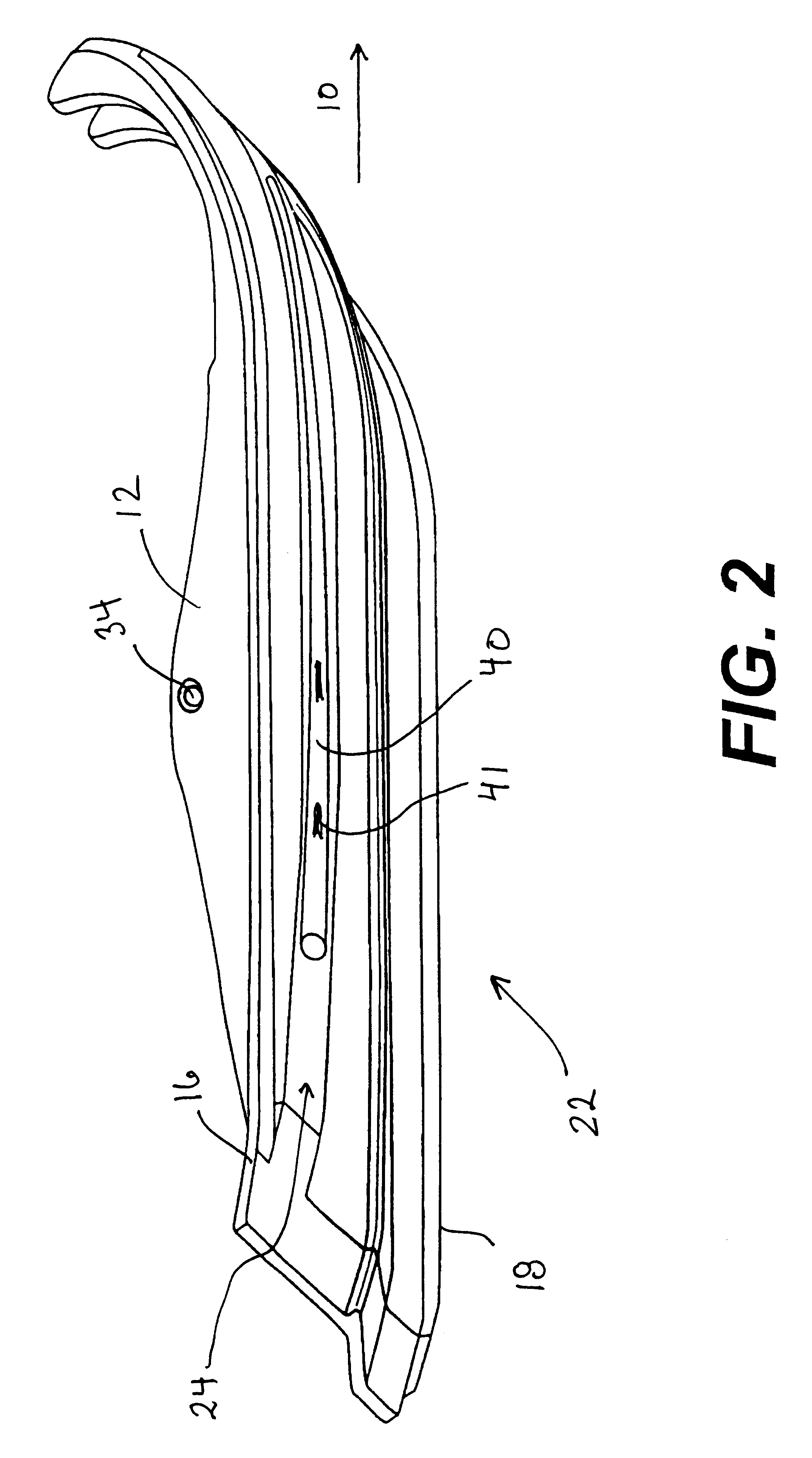 Snowmobile ski with offset runner and keel