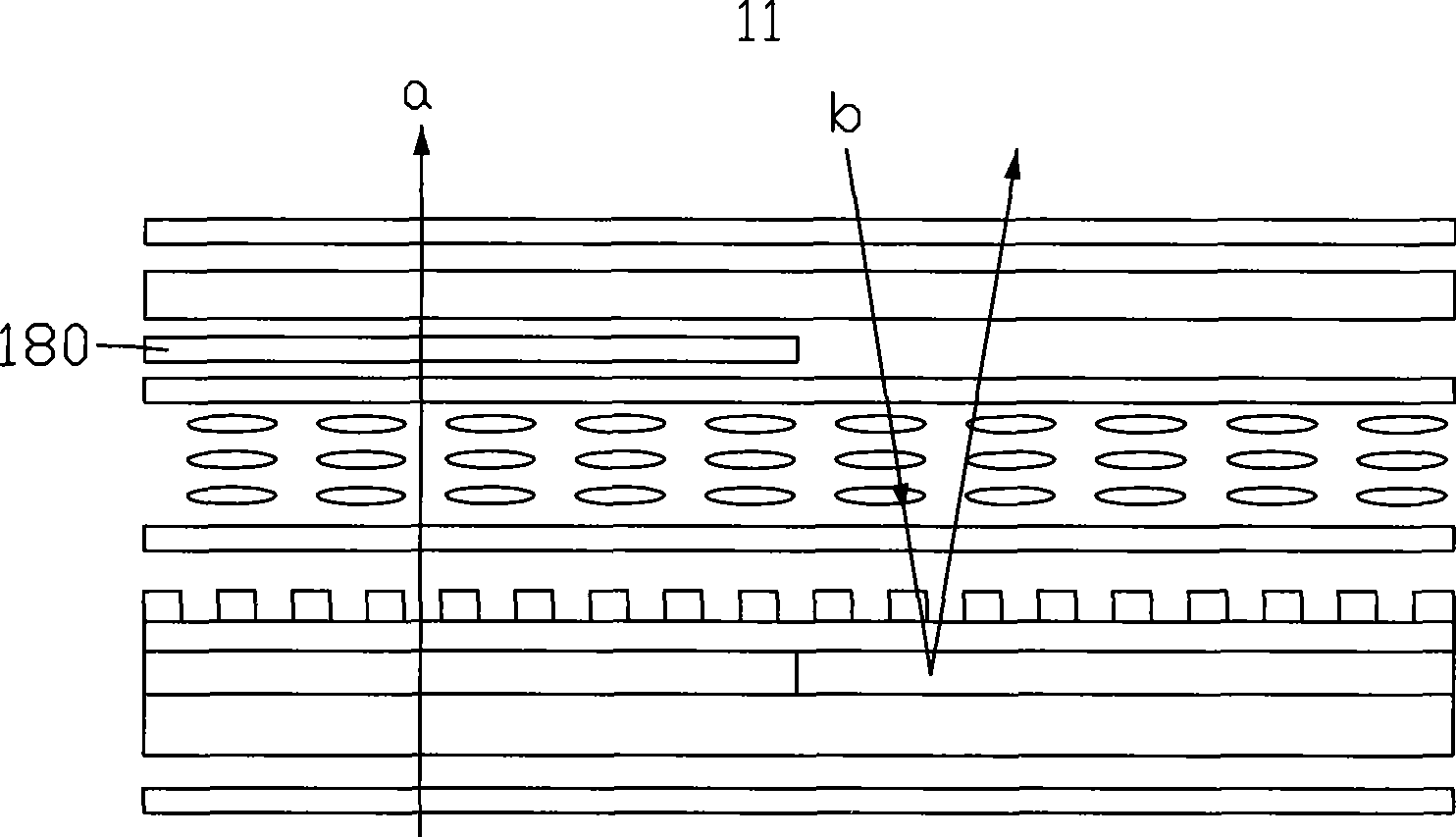 Half- penetration and half-reflection LCD