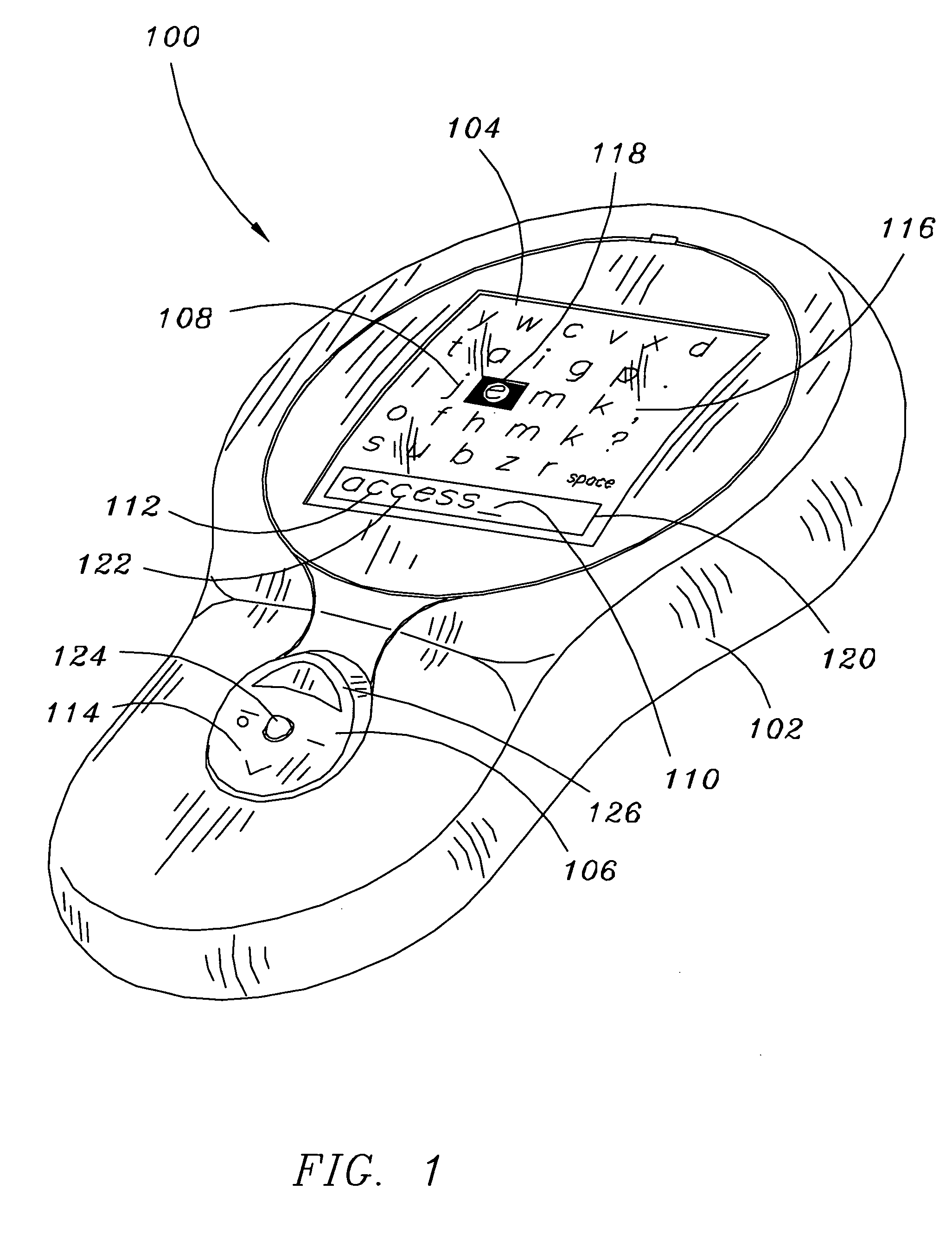 Hand-held communication device having navigation key-based predictive text entry