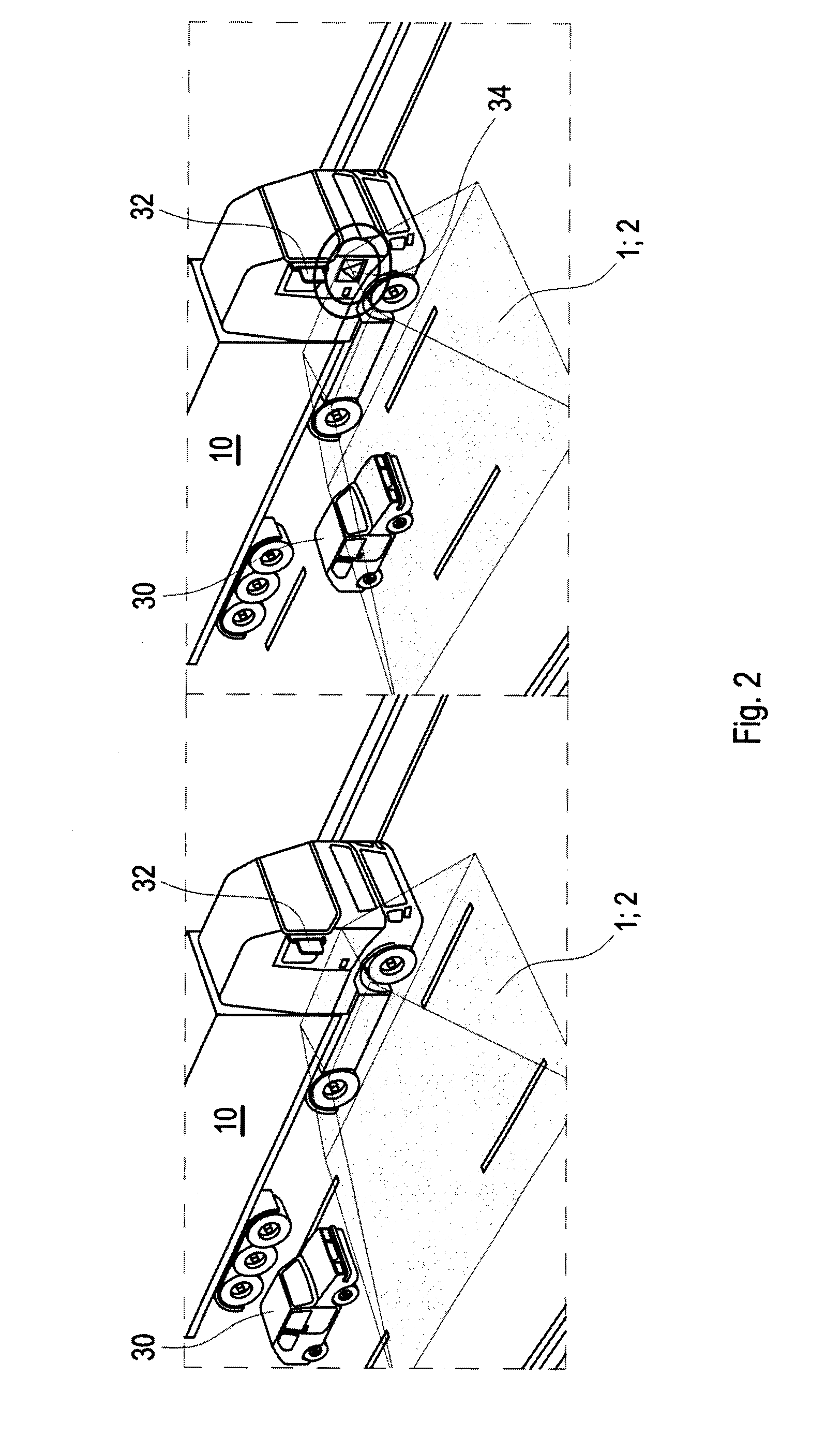 Blind spot warning device and blind spot warning system