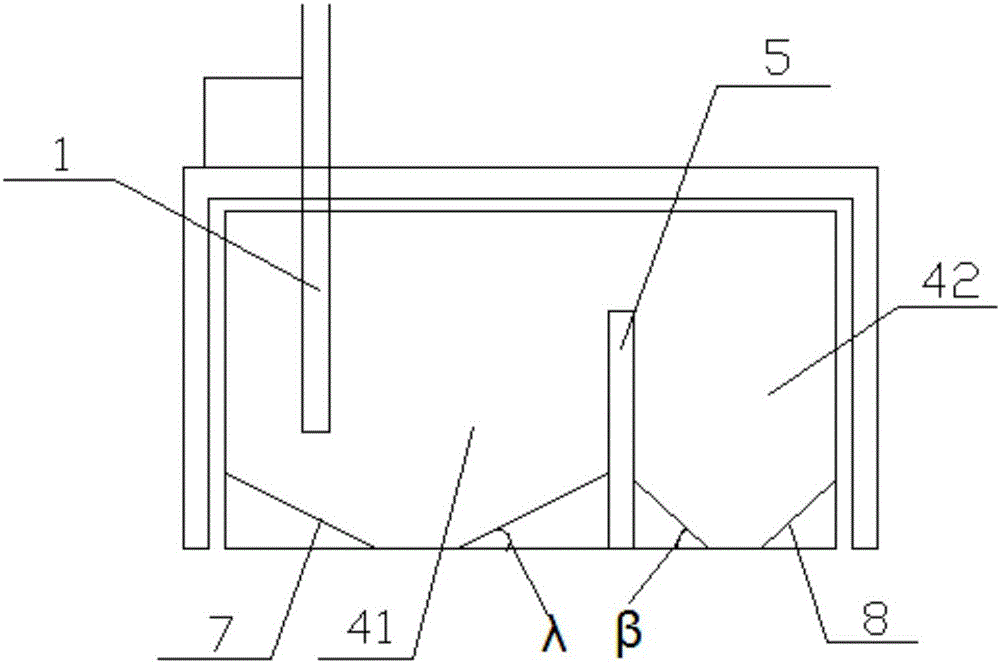 Circulating water tank used for sesame cleaning