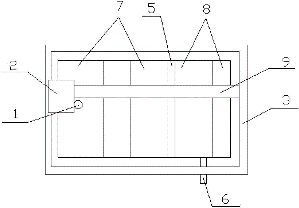 Circulating water tank used for sesame cleaning