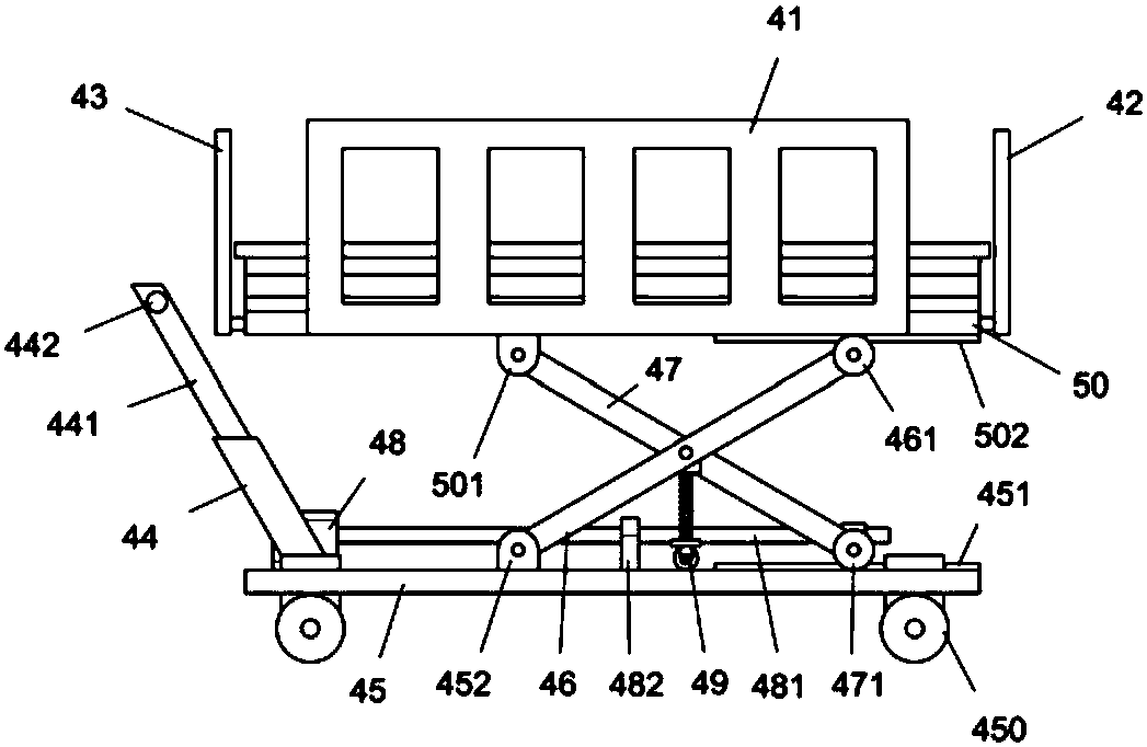 Turnover hospital bed for medical care