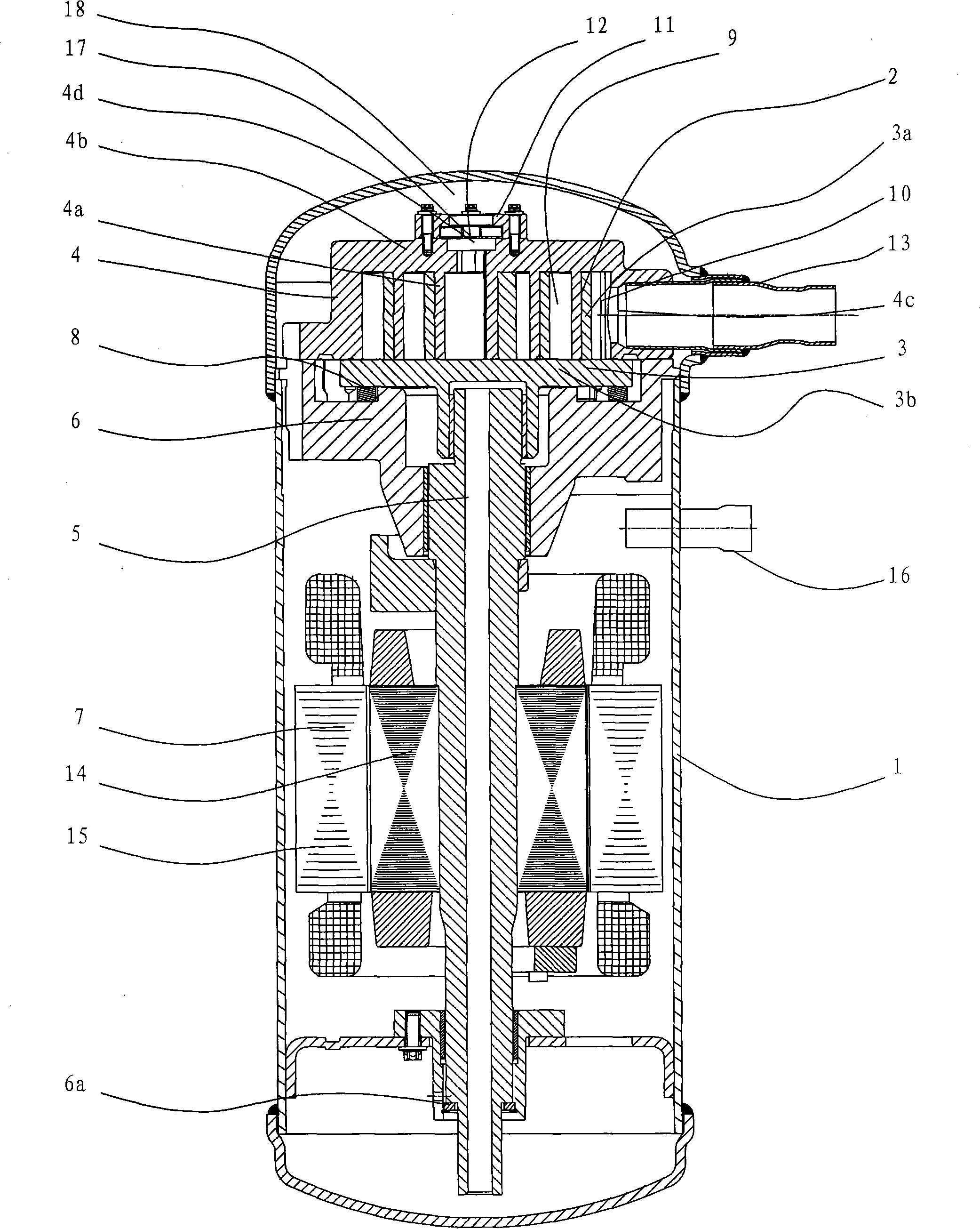 Check valve device of vortex compressor