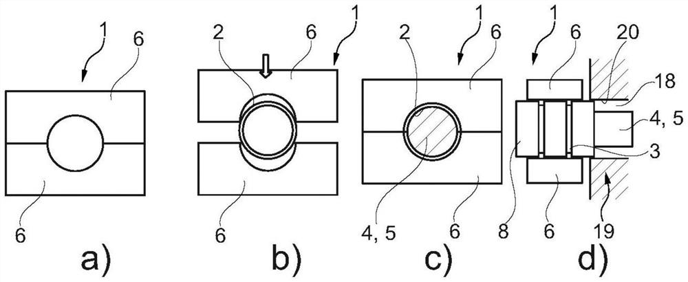 Method for mounting shaft, in particular camshaft, in bearing guide rail of internal combustion engine