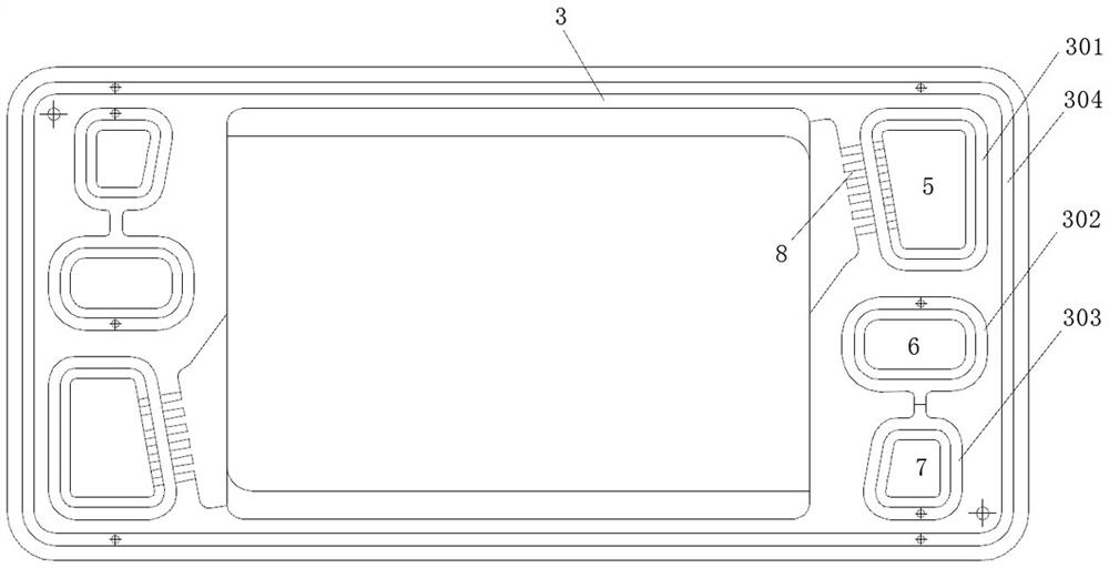 Sealing structure and sealing method of non-welded metal plate single battery