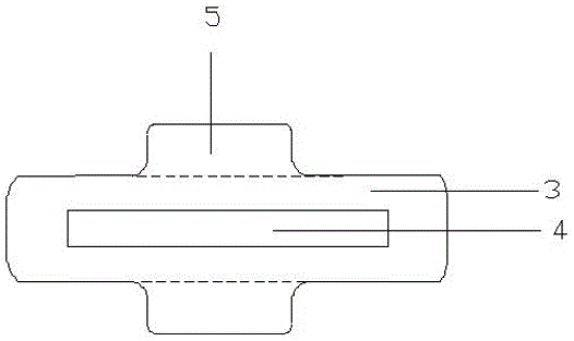 A sanitary pad body made of kapok fiber