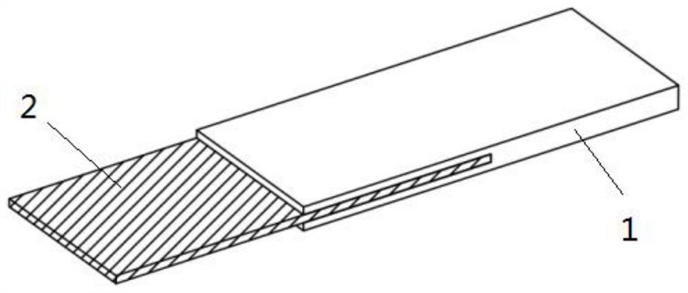 A fiber-reinforced thermoplastic resin-based composite material-metal sheet connector and its preparation method and application