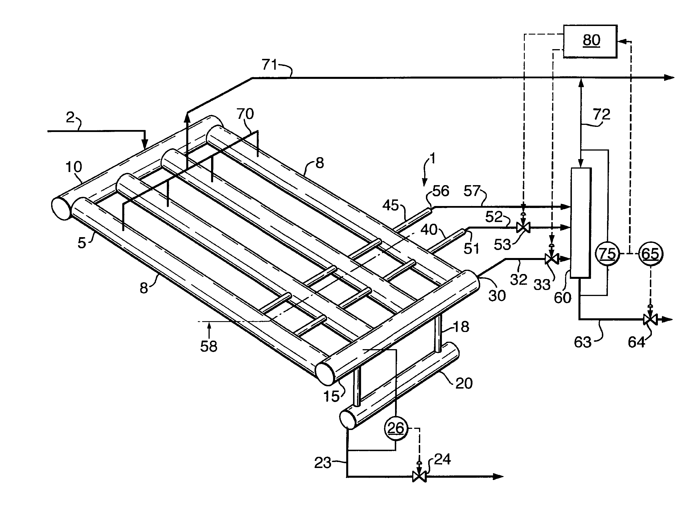 System and method for separating a fluid stream