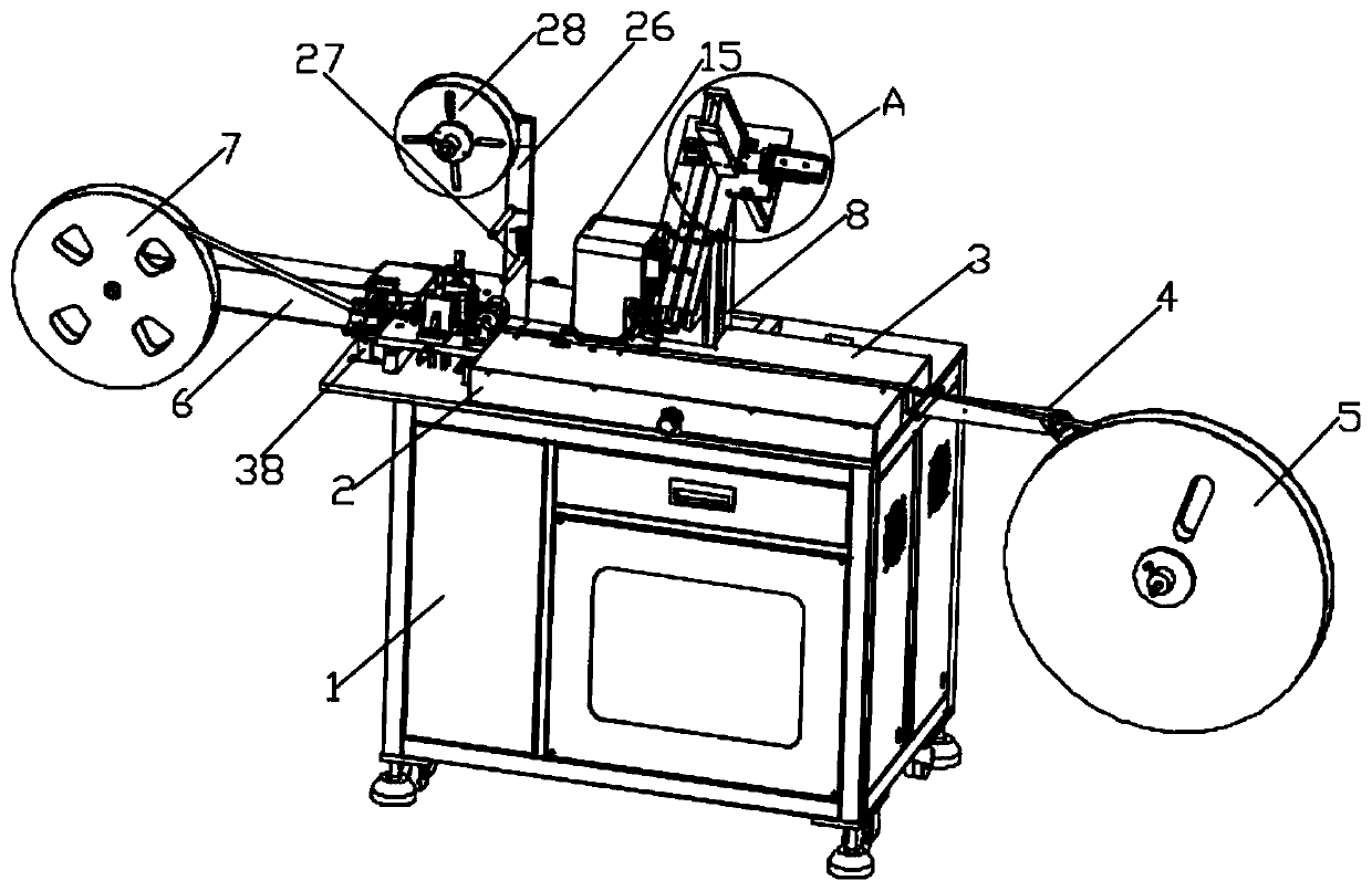 Automatic braiding machine for chip processing and use method of automatic braiding machine