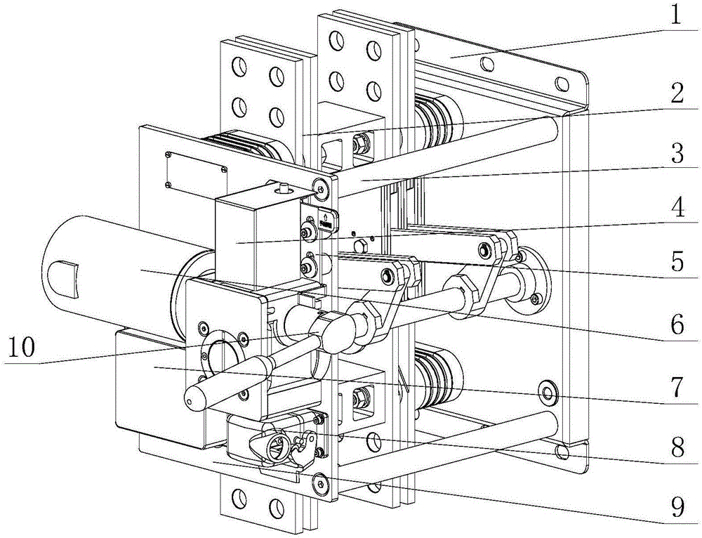 DC electric-manual dual-purpose isolating switch