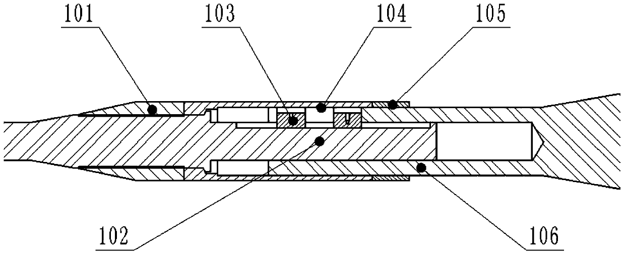 Hypersonic wind tunnel parallel type separation model relative position continuous adjustment device