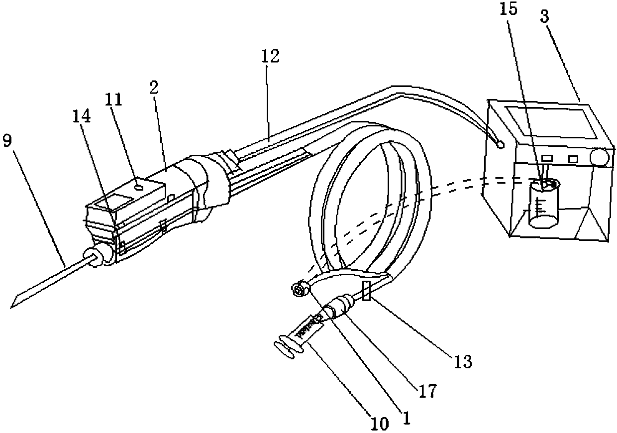 Tapping device with embedded auxiliary vacuum aspiration module