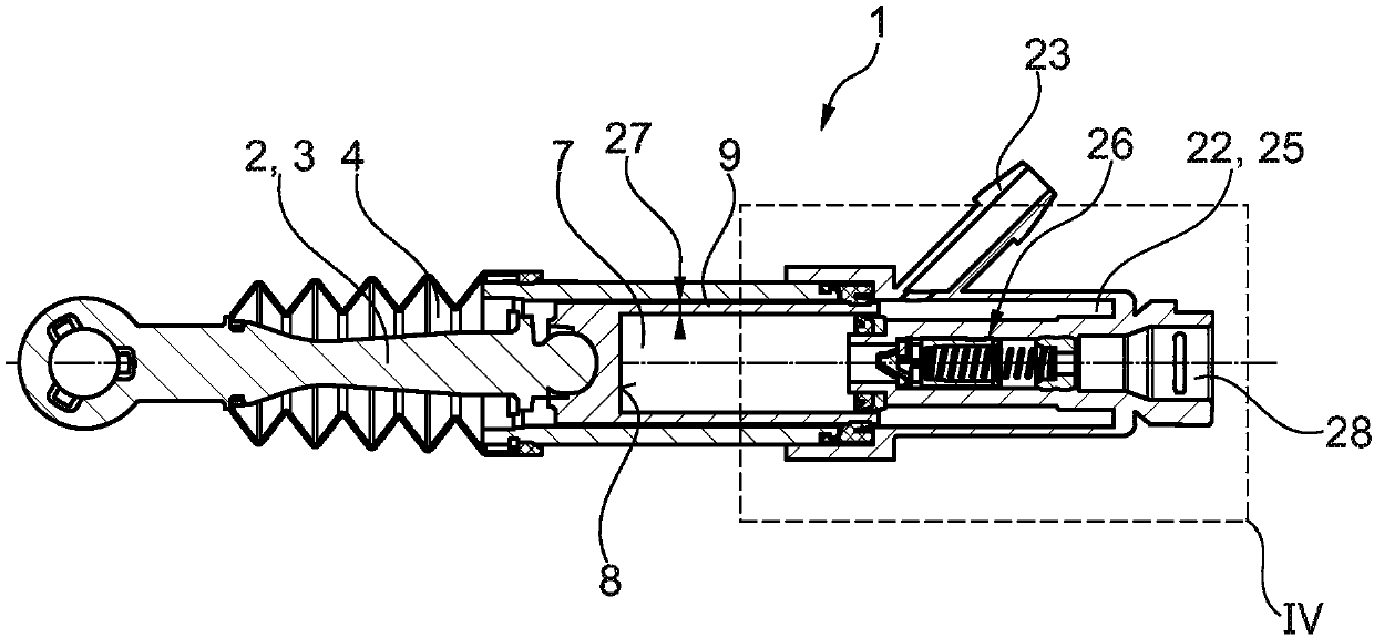 Clutch master unit with high-pressure chamber in the piston, (DUAL) clutch with clutch master unit, and drivetrain