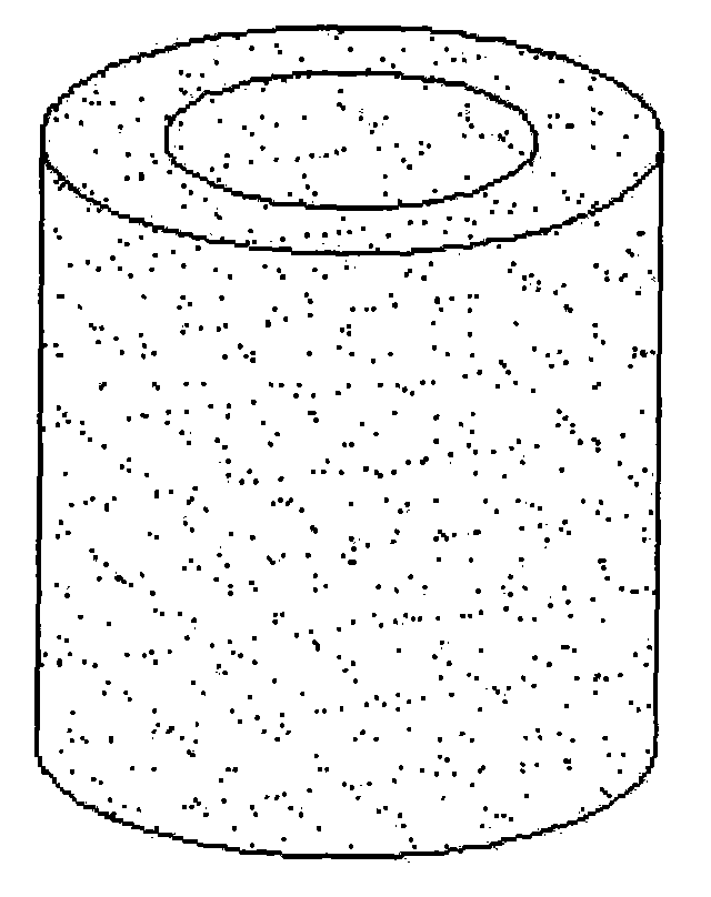 Aquarium filtering material with high porosity and preparation method thereof