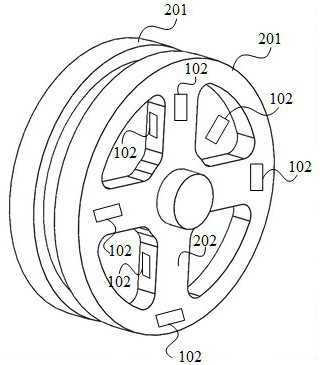 Pulley online monitoring method and system, electronic equipment and storage medium