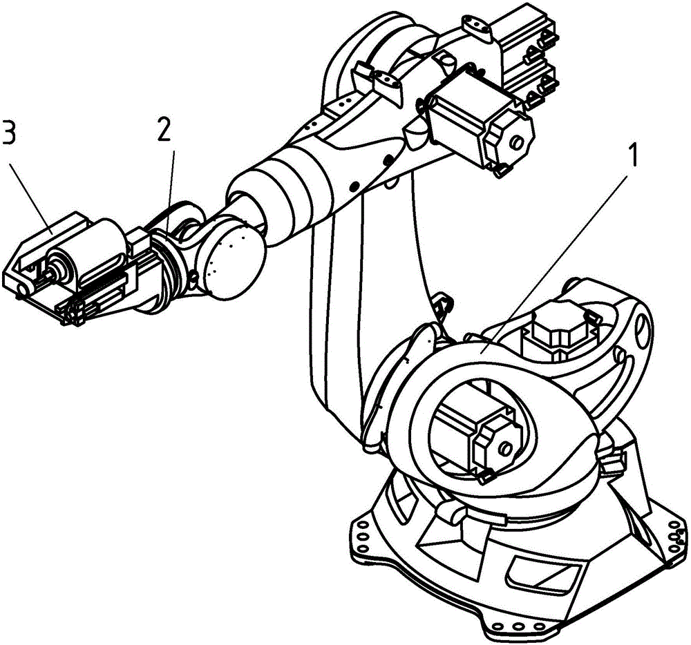 Automatic hole making device of robot and machining method