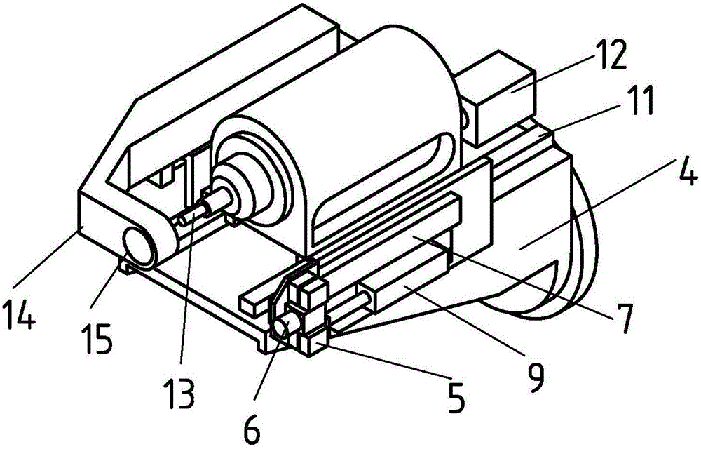 Automatic hole making device of robot and machining method