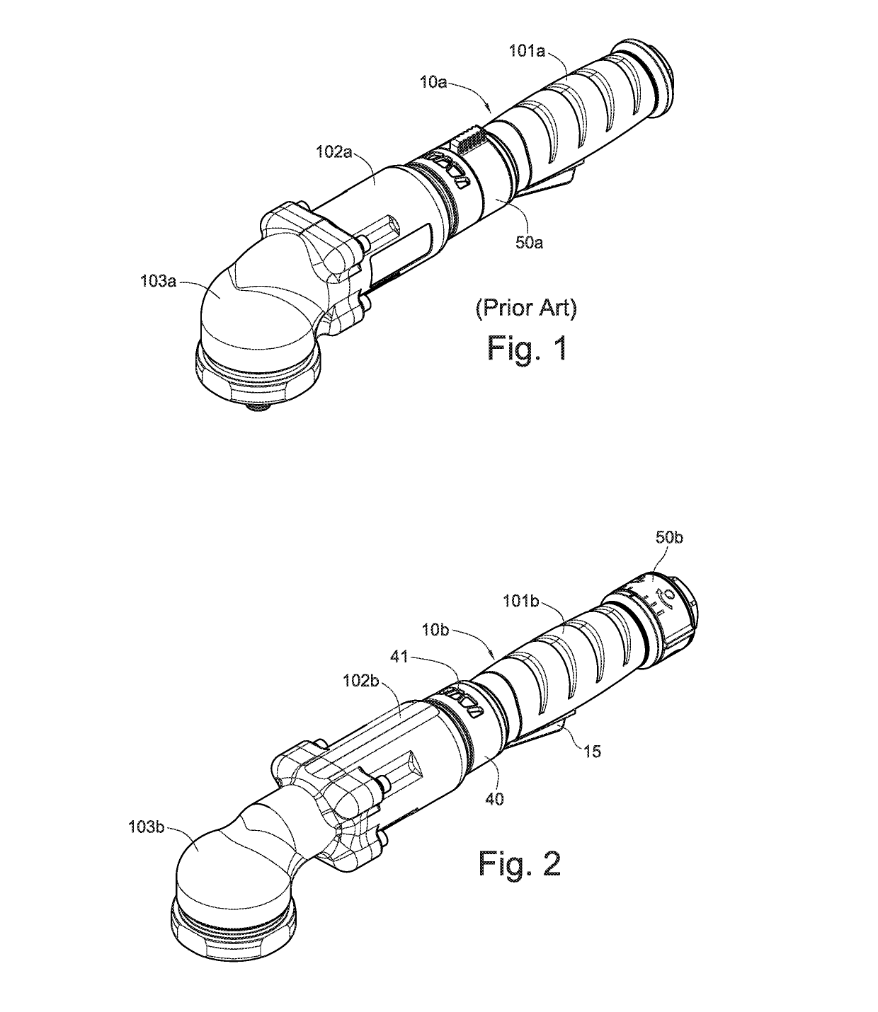 Pneumatic rotary tool with airway switching structure