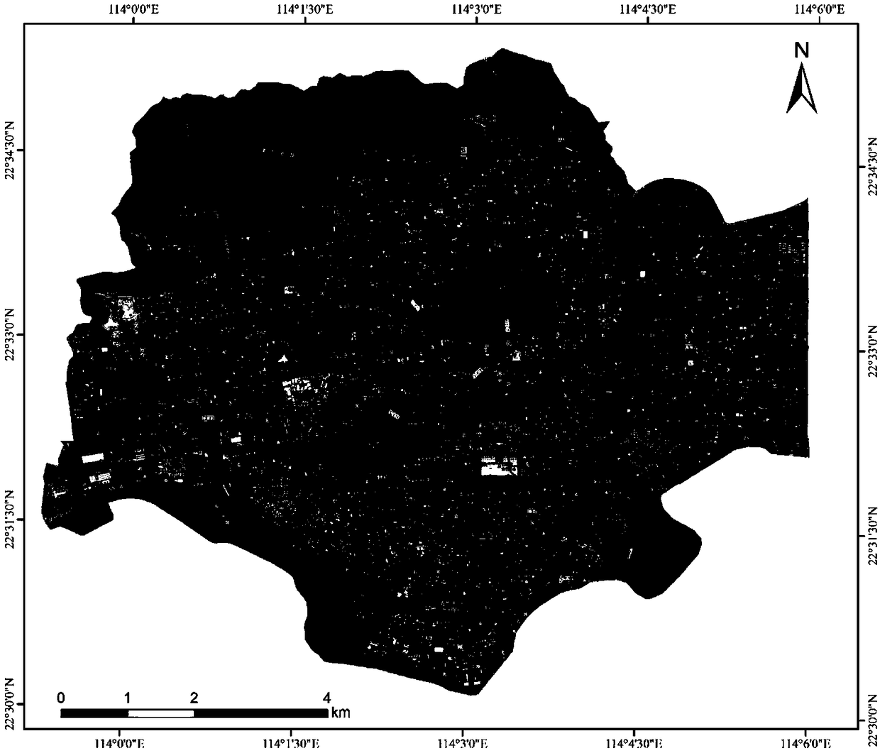 A method and a system for dividing an urban functional area by integrating landscape and social characteristics