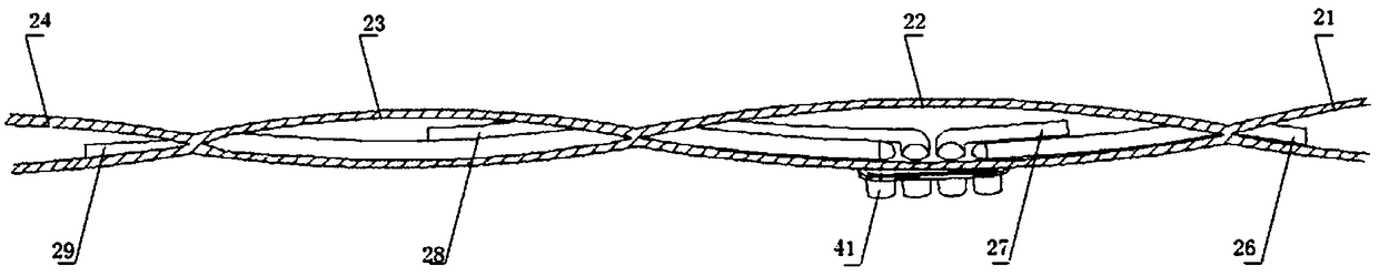 Wearable-type airbag device used for rehabilitation training and protection of upper limbs