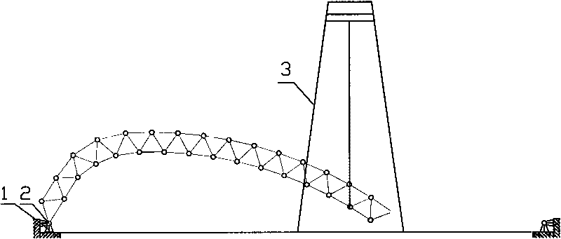 Method for mounting wide-span cylindrical reticulated shell