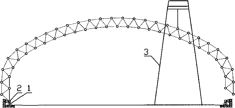 Method for mounting wide-span cylindrical reticulated shell