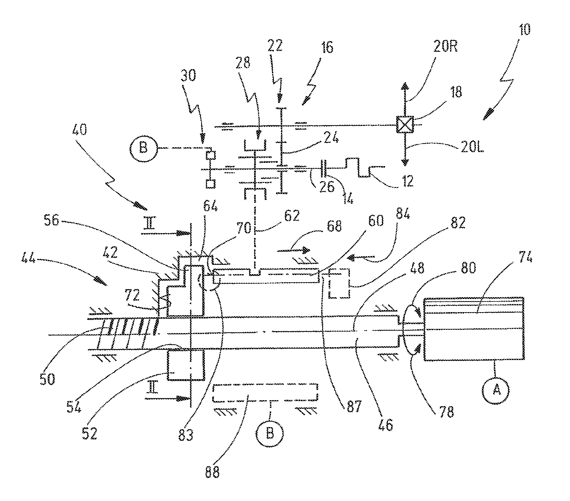 Shift arrangement for a motor vehicle transmission