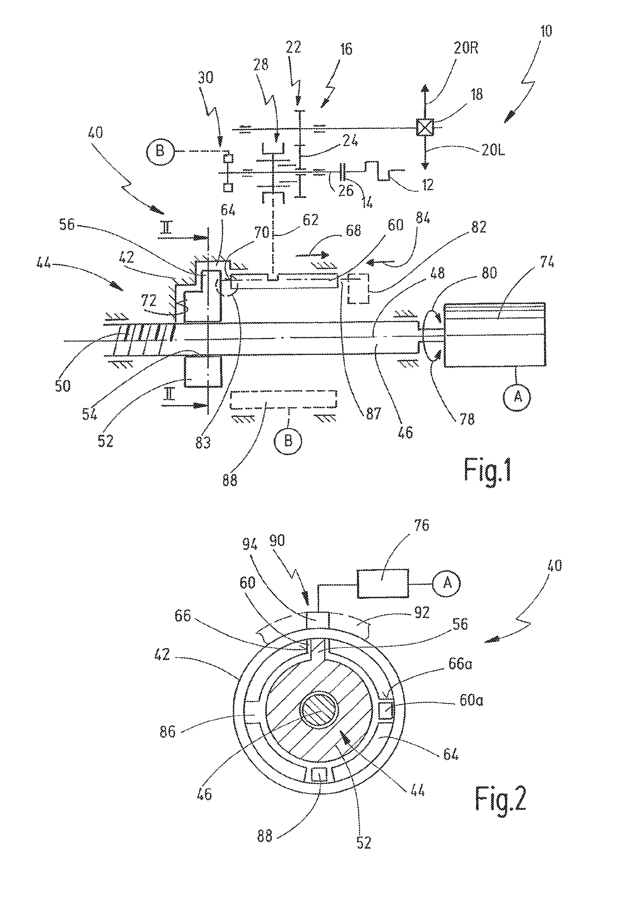 Shift arrangement for a motor vehicle transmission