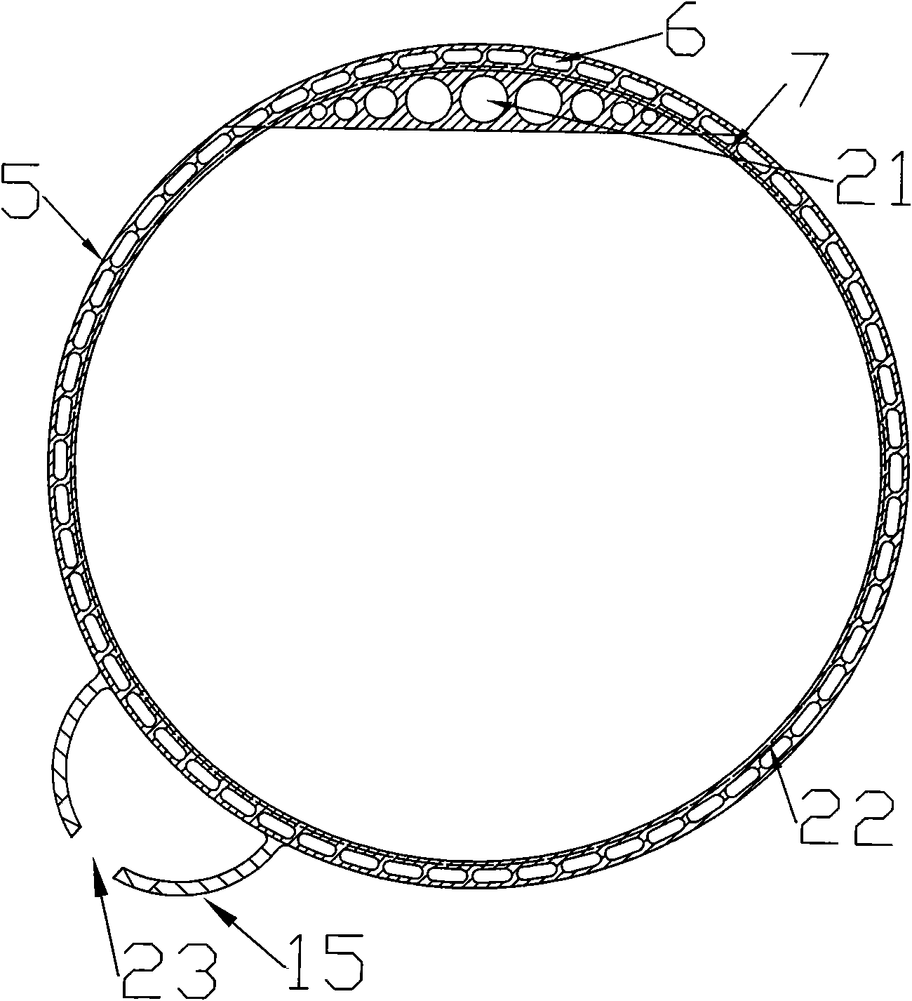 Full-plastic plate pressure-bearing double-loop water tank liner